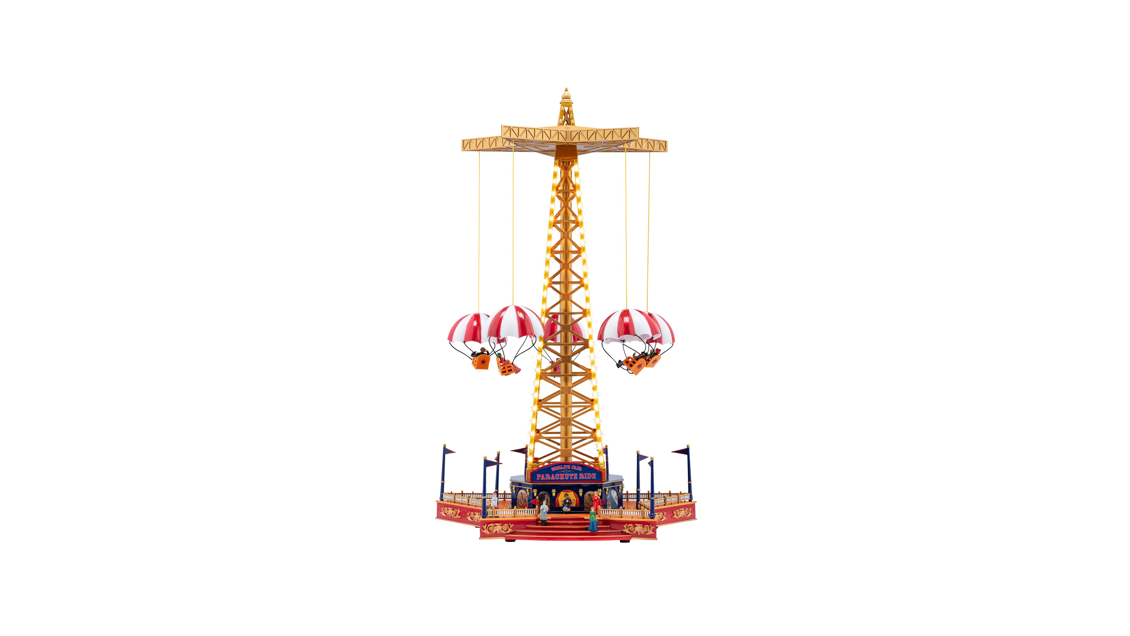 Mr. Christmas 18.5" Mini Carnival Christmas Tree with Train Music Box