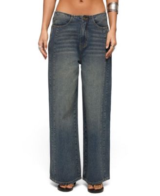Women's Elia No Waistband Low Rise Baggy Jeans