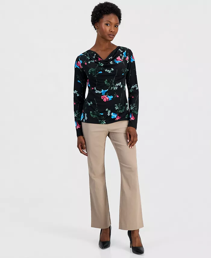 Petite Mid-Rise Bootcut Pants, Petite & Petite Short - thumbnail 4