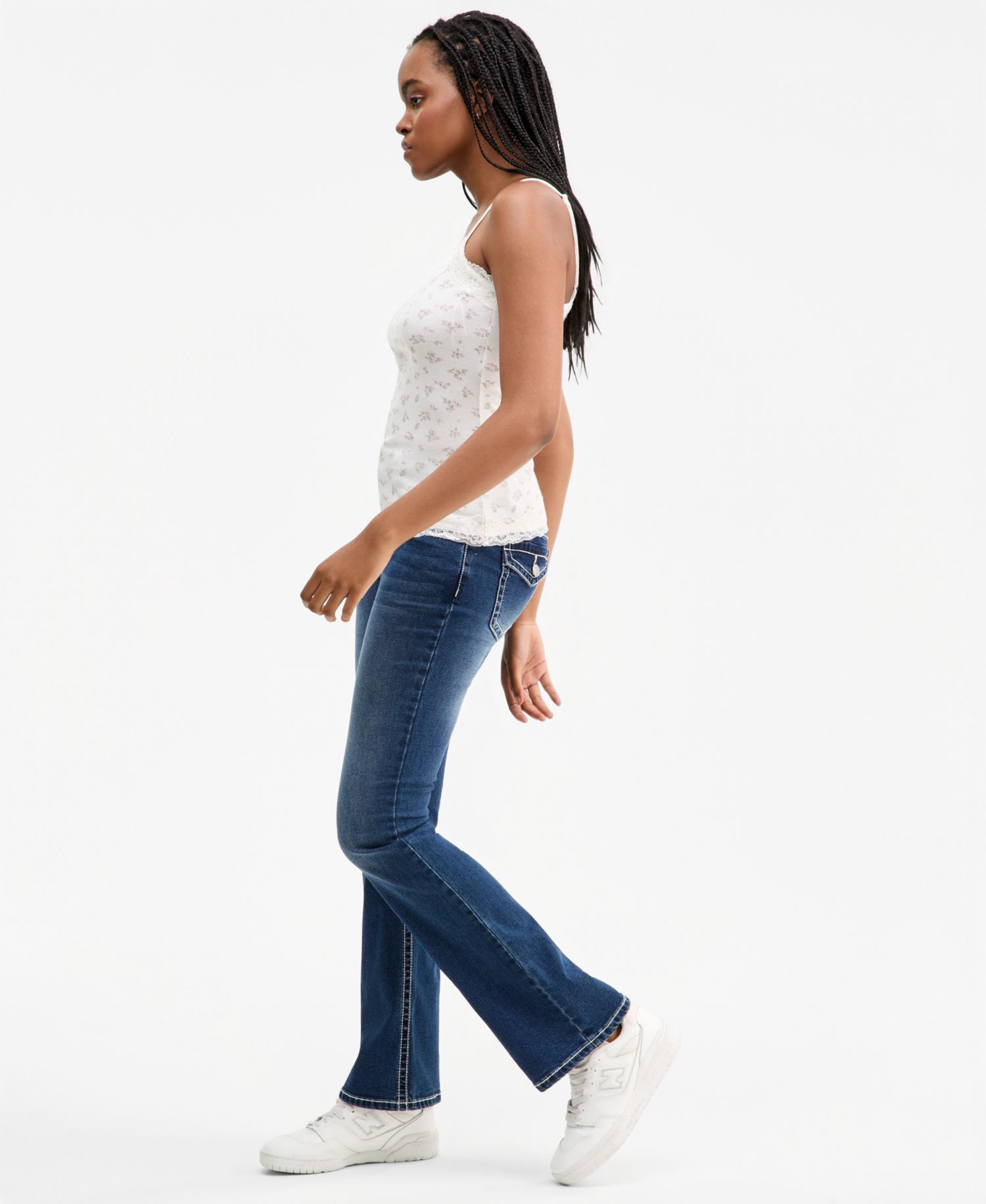 Juniors' High Rise Bootcut Jeans