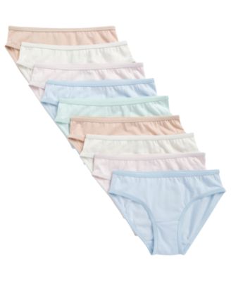 Girls' 4-14 Charm Picot Bikini, 9-Pack 