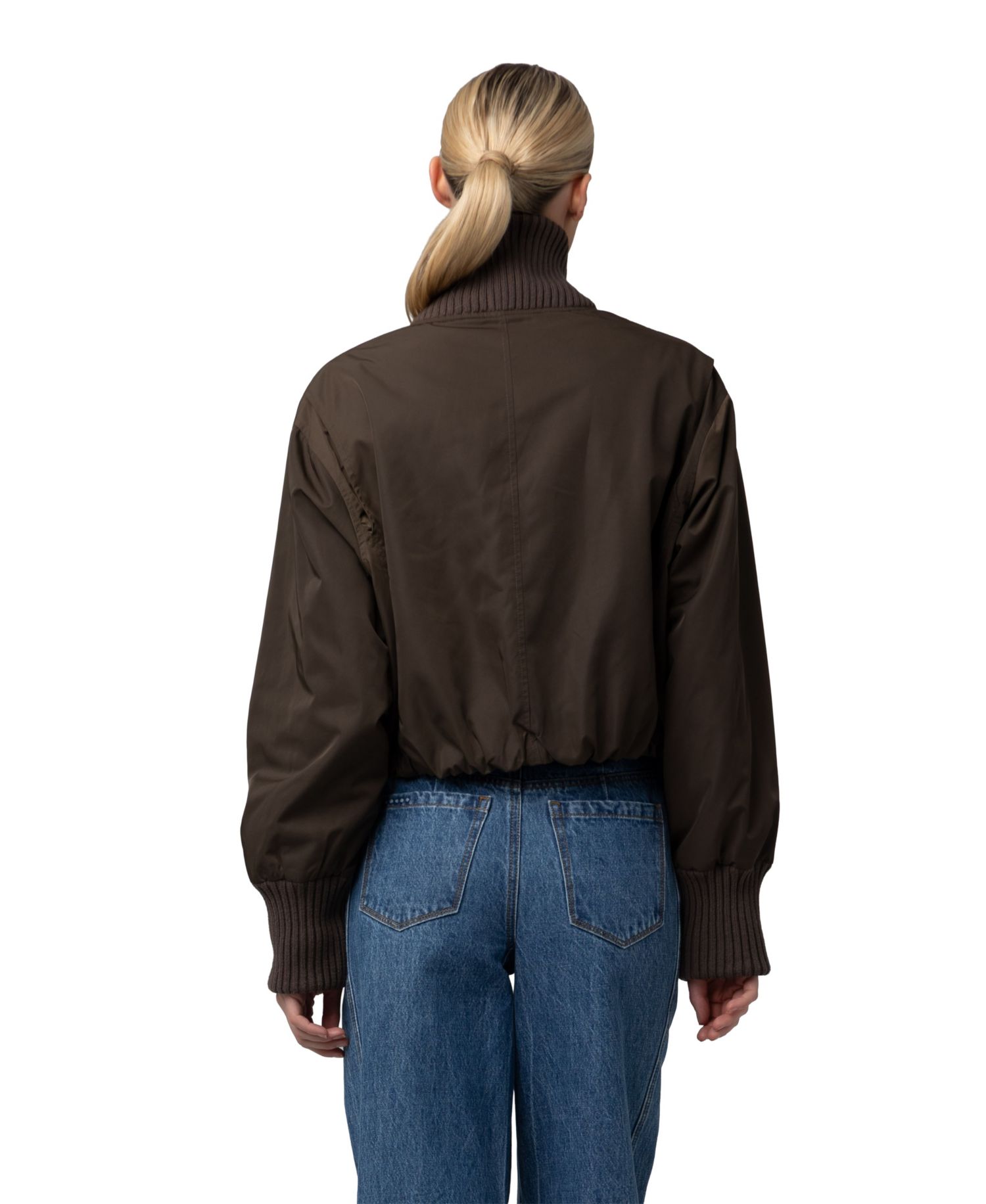 Women's Ribbed Shawl Collar Jacket