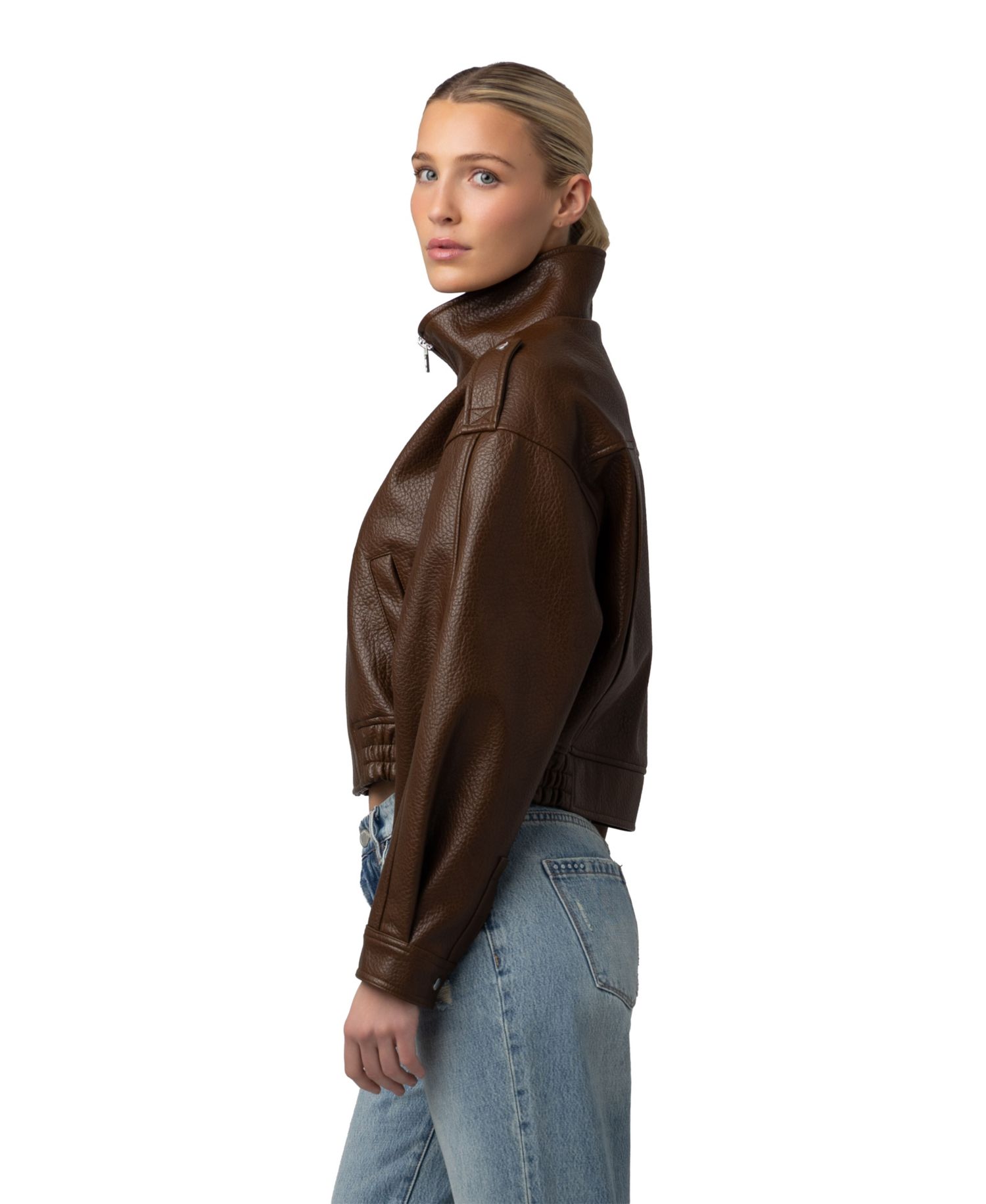 Women's High Mock Collar Jacket