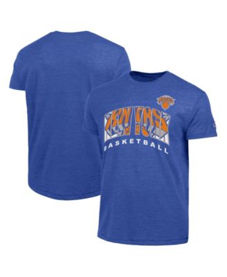Men's Royal New York Knicks Arch Logo Tri-Blend T-Shirt
