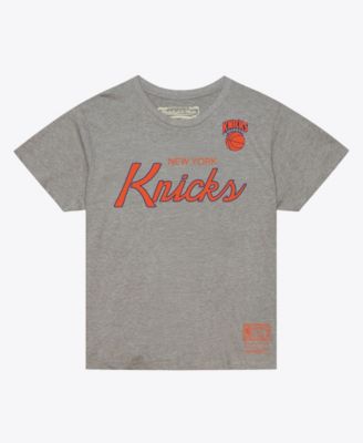 Men's Heather Gray New York Knicks Vintage Wordmark Boxy T-Shirt