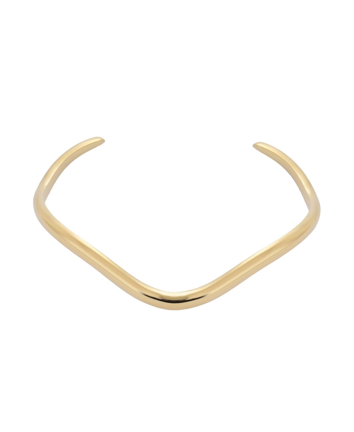 Tarnish Resistant Gold Wave Cuff Bracelet