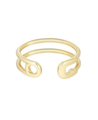 Gold Adjustable Safety Band Ring