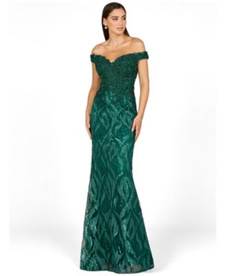 Women's Off Shoulder, Mermaid Lace Gown