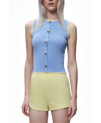 Women's Button-Embellished Knit Top