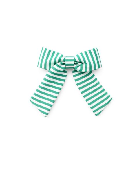 Аксессуары для волос Bits & Bows Seersucker Hair Bow для девочек, цвет: Зелёный / Белый