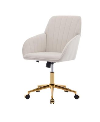 Adjustable Office Chair Swivel Chair Backrest Seat with Metal Base