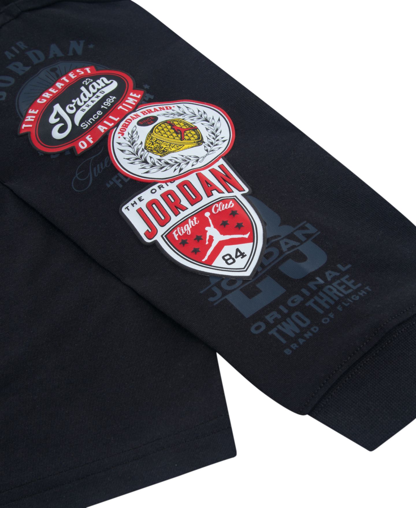 Футболка Jordan I23 Highway Long-Sleeve T-Shirt для мальчиков, цвет: Чёрный — фото 4