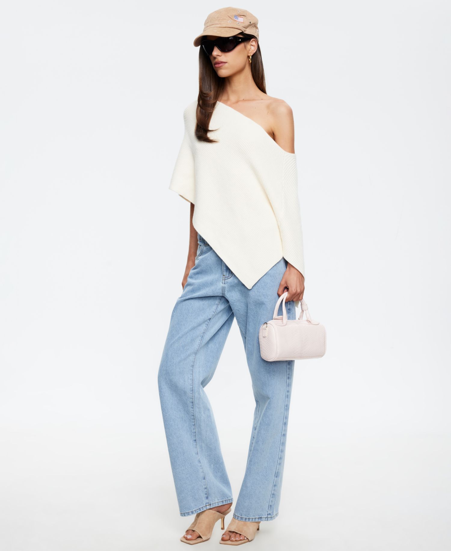 Women's Luminous Pull-On Asymmetric Poncho