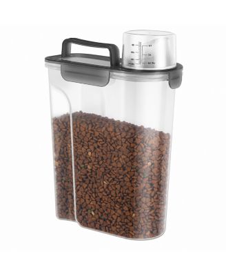 Airtight Pet Food Storage Container Easy Pour Portable Travel Dispenser