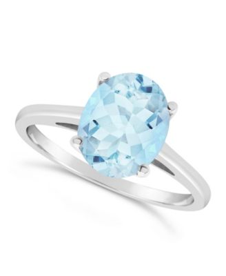Sky Blue Topaz (3  ct. t.w.) Ring in Sterling Silver. Also Available in Rose Quartz (2-1/4 ct. t.w.)