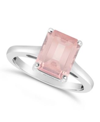 Macy's - Sky Blue Topaz (4-1/6 ct. t.w.) Ring in Sterling Silver. Also Available in Rose Quartz (3-1/4 ct. t.w.) Rose Quartz