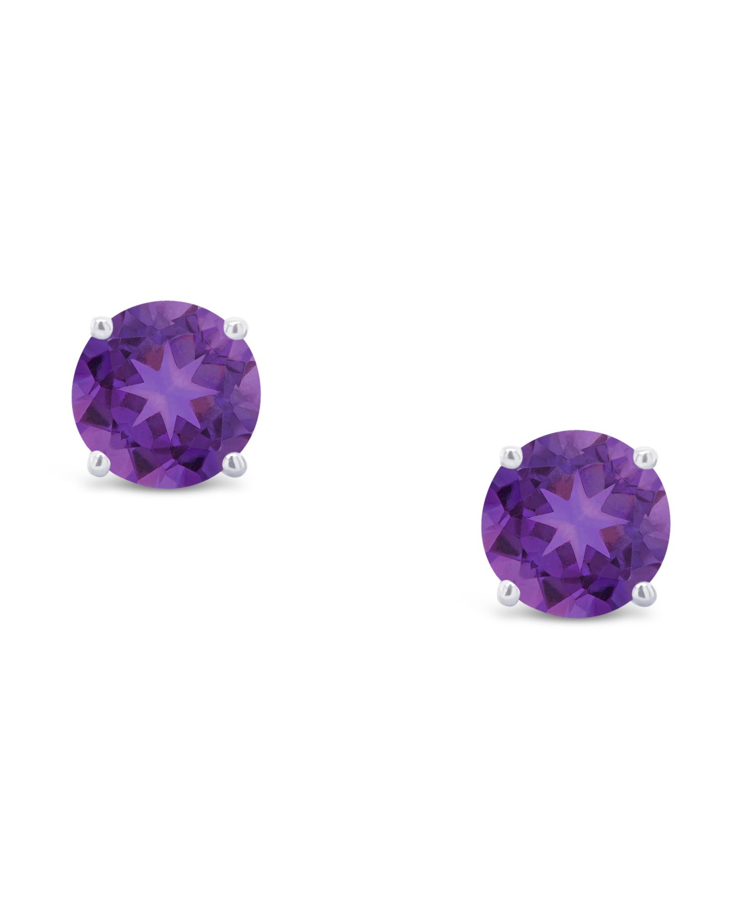 Amethyst (9/10 ct. t.w.) Stud Earrings in 14K White or Yellow Gold