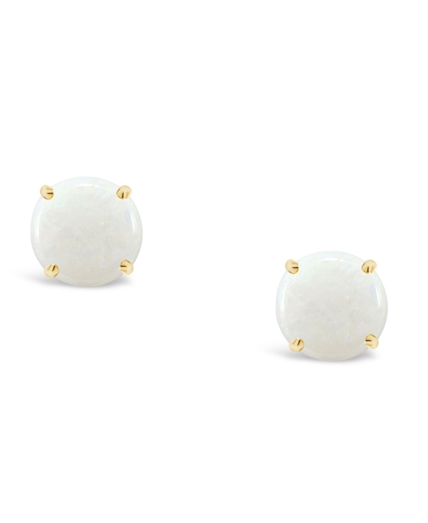 Opal (5/8 ct. t.w.) Stud Earrings in 14K Yellow Gold