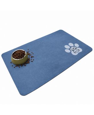Quick Dry Super Absorbent Pet Feeding Mat Non-Slip Waterproof Floor Protector for Dogs Cats