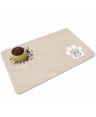 Quick Dry Super Absorbent Pet Feeding Mat Non-Slip Waterproof Floor Protector for Dogs Cats
