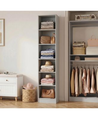 Closet Cabinet with 5 Shelves, Open Storage Cabinet with Small-Space
