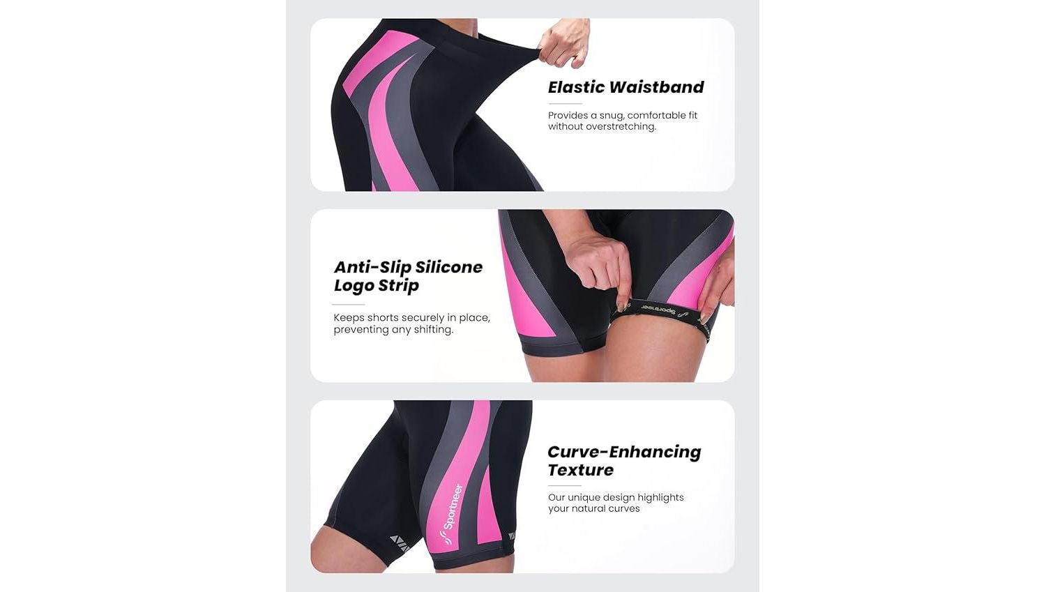 Women Padded Bike Shorts – Large, Bicycle Cycling Shorts for Women’s Biking, 4D Gel Padding for Mountain Bike and Road Bike