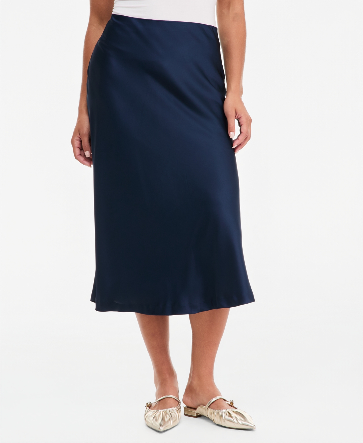 On 34th Women's Pull-On Satin Slip Skirt, Macy's Exclusive