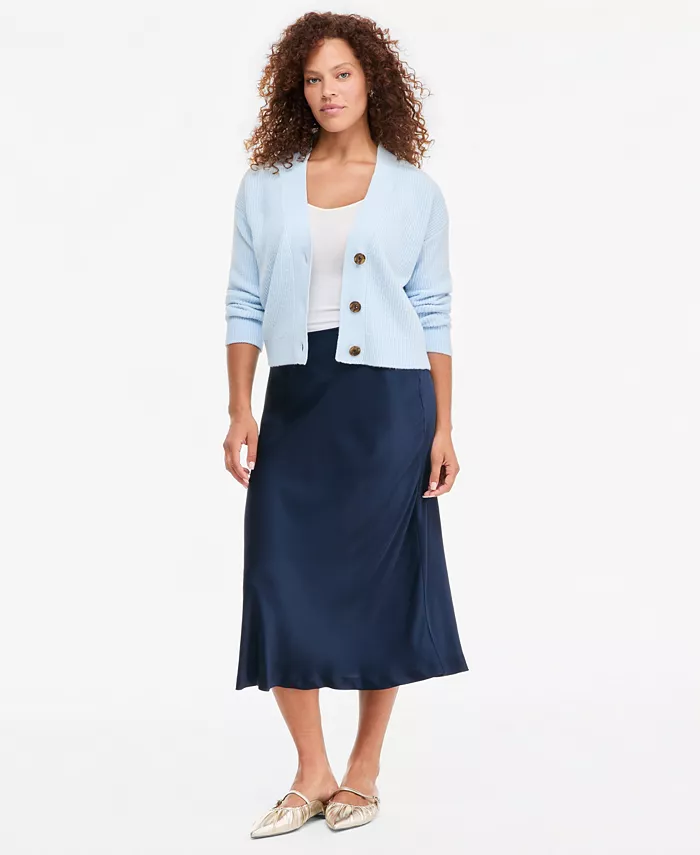 Women's Pull-On Satin Slip Skirt - thumbnail 7