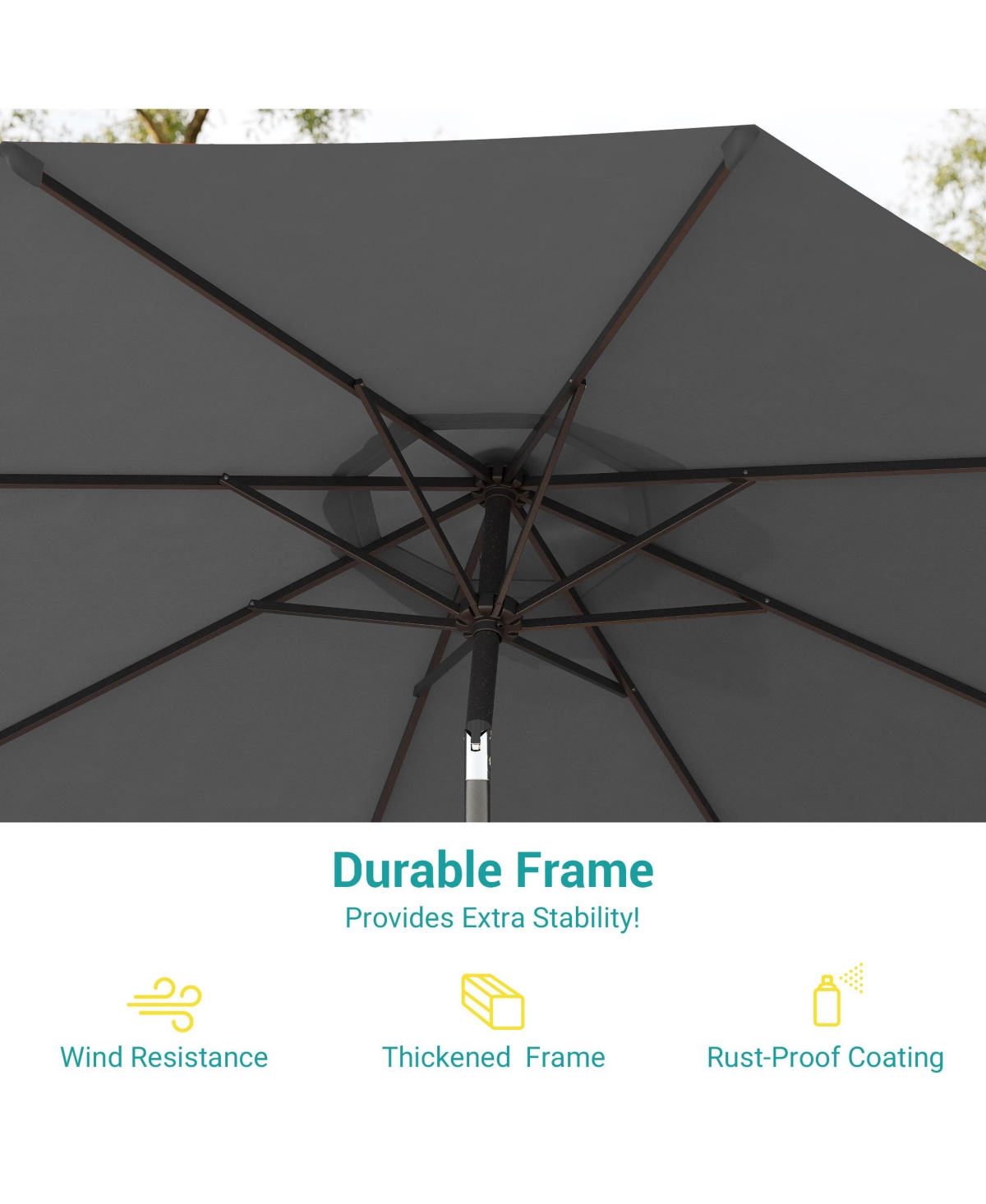 Sonkuki Enhance Your Outdoor Oasis With 9Feet Round Patio Umbrella - Stylish, Durable, And Sun-Protective