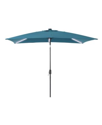 Enhance Your Outdoor Oasis 6x9Feet LED Rectangular Patio Umbrella - Stylish, Durable, And Sun-Protective