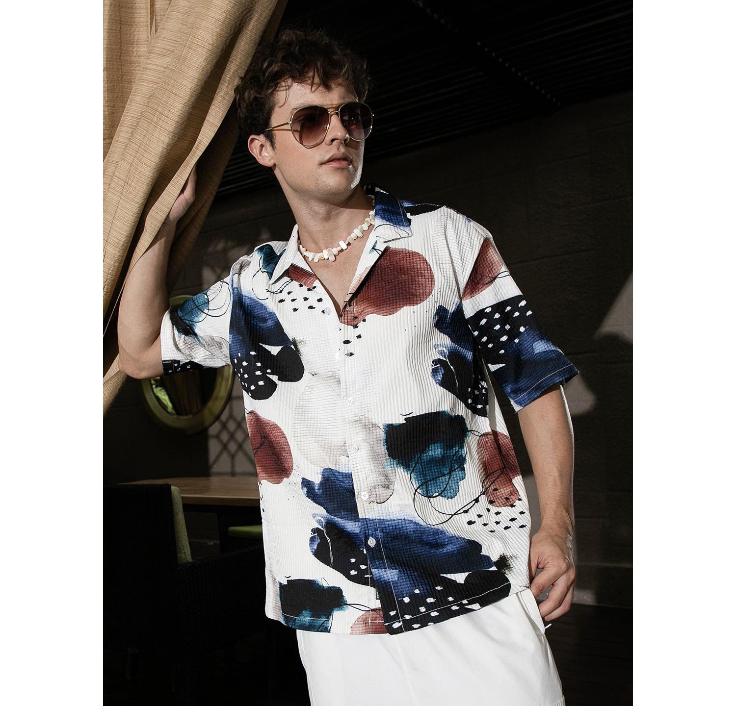 Abstract Blob Oversized Shirt