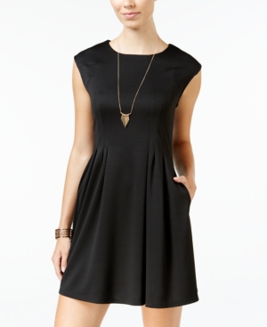 Speechless Juniors Pleated A-Line Dress