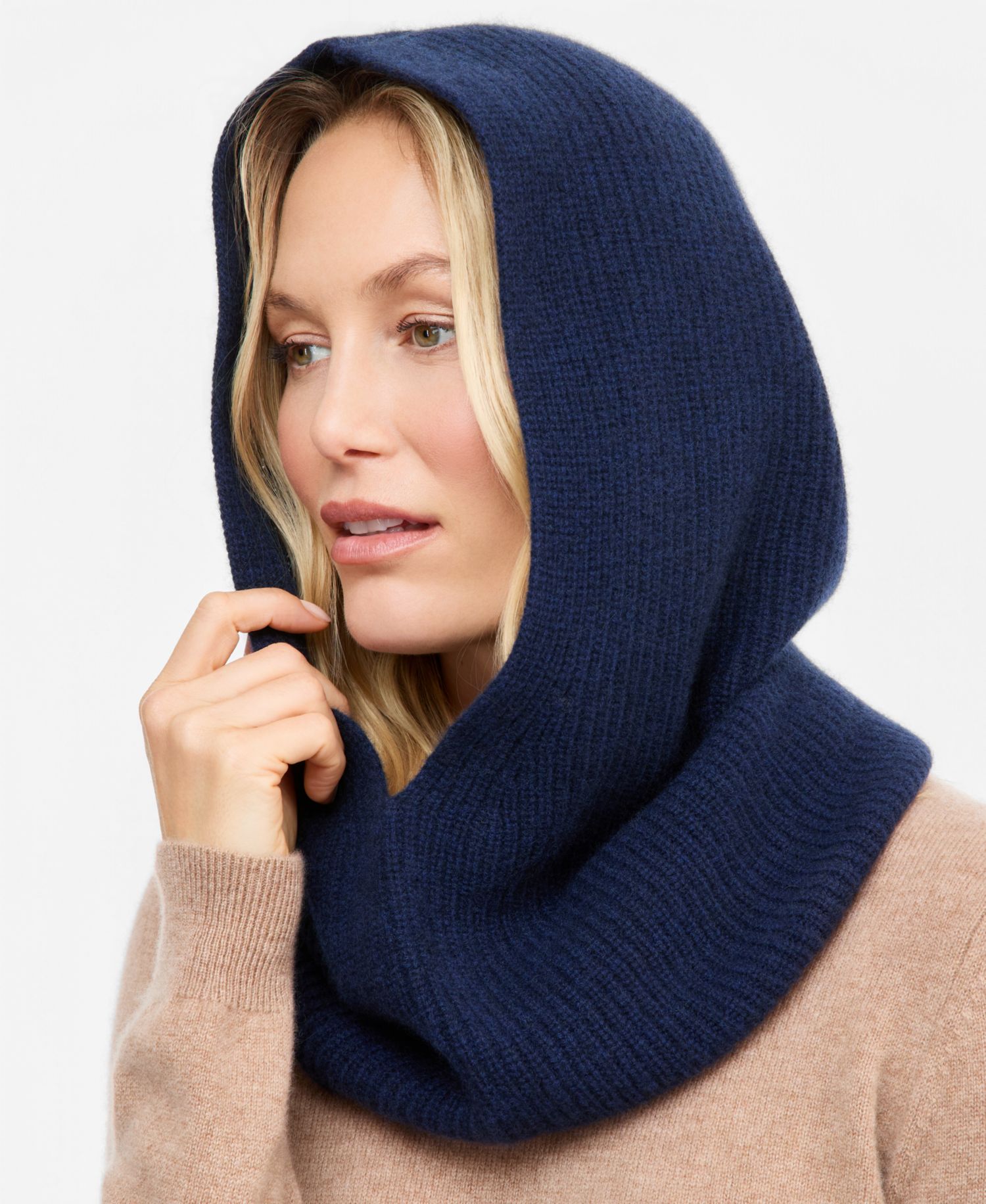 Ribbed Cashmere Balaclava