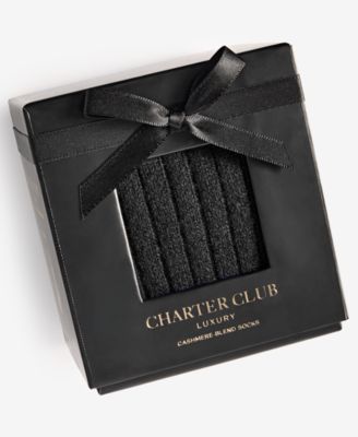 Women's Boxed Cashmere-Blend Ribbed Crew Socks
