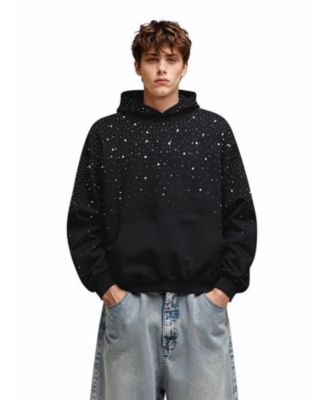 Men's Rhinestone Pullover Hoodie