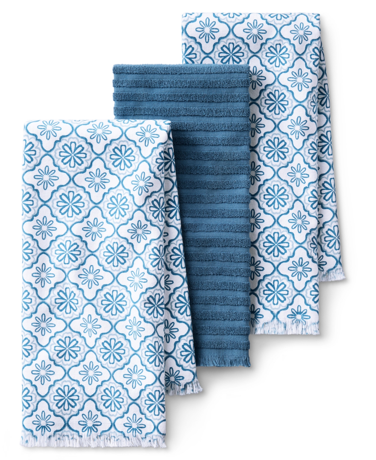 Draper James Allover Geo Floral 3-Pack Kitchen Towels