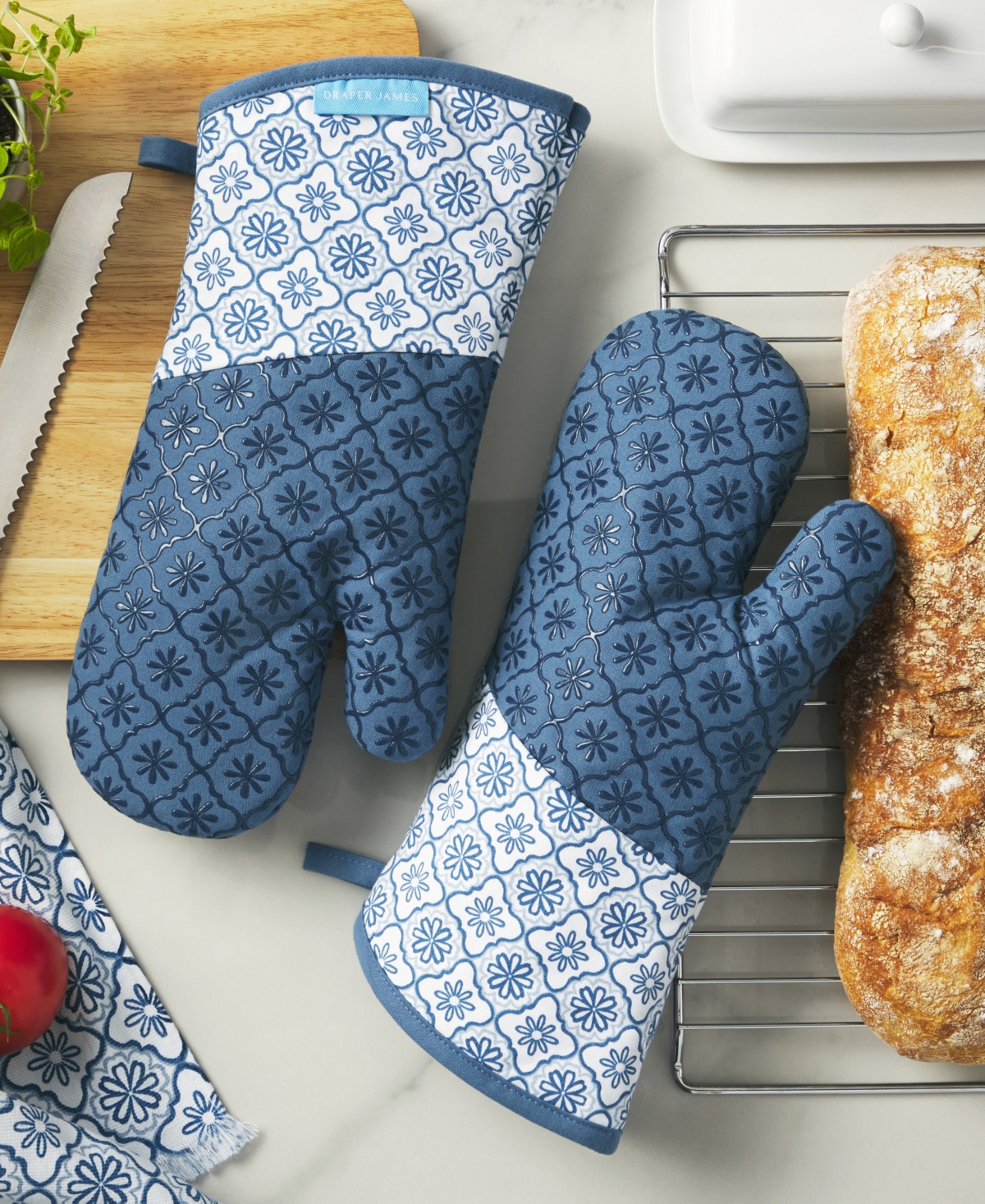 Draper James Allover Geo Floral 2-Pack Oven Mitts