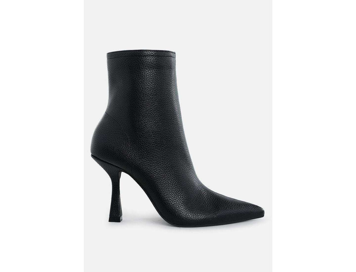 Женские ботинки Rag & Co Farnak Pleather Pointed Toe Ankle, цвет: Чёрный — фото 7