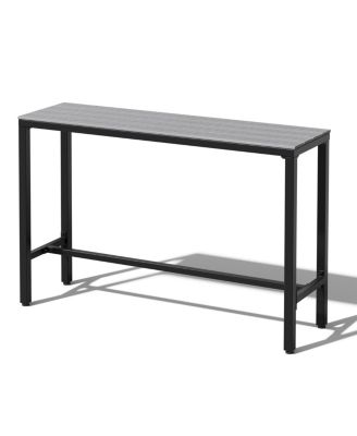 Patio Outdoor Bar Table Counter Height Rectangle