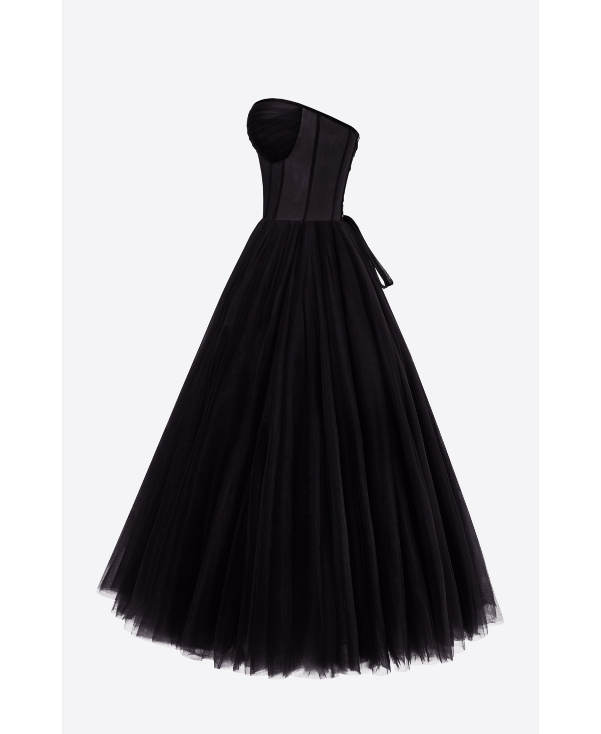 Milla Women's Strapless Puffy Midi Tulle Dress