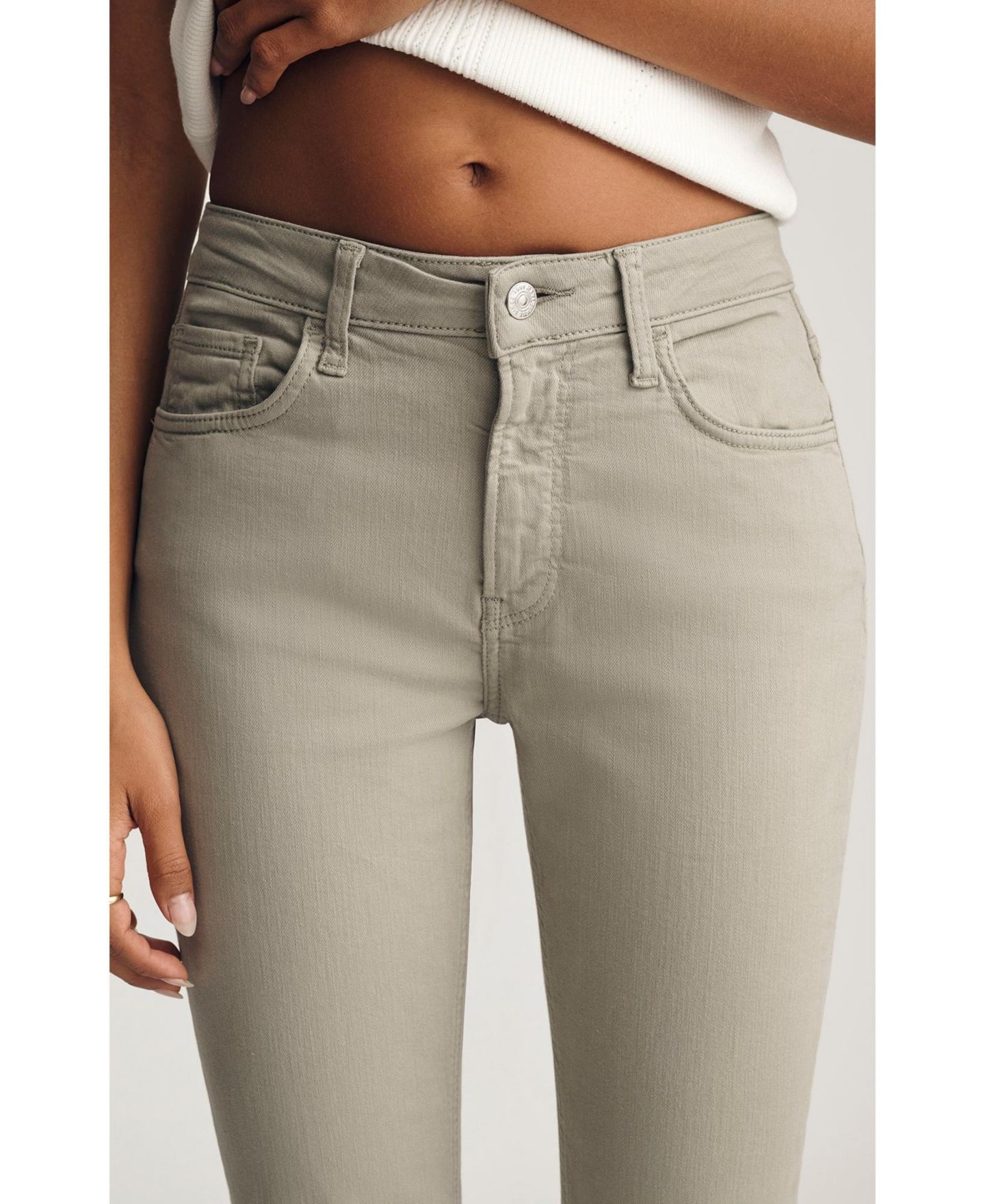 Женские джинсы Mavi Jeans Kathleen Mid Rise Boyfriend In Desert Sage Flex Blue, цвет: Пустынный шалфейный синий — фото 5