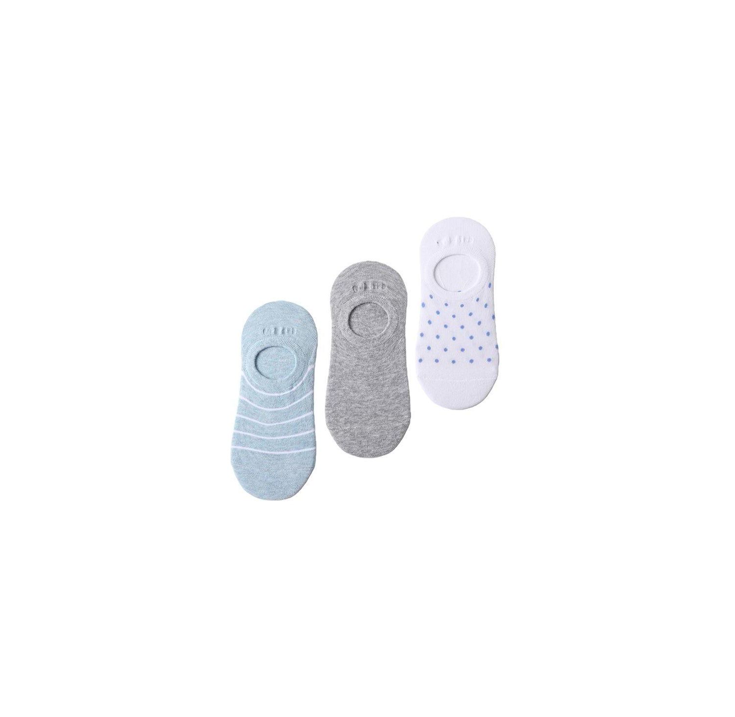 Women's 3-Pack Cotton Patterned Sneaker Liners