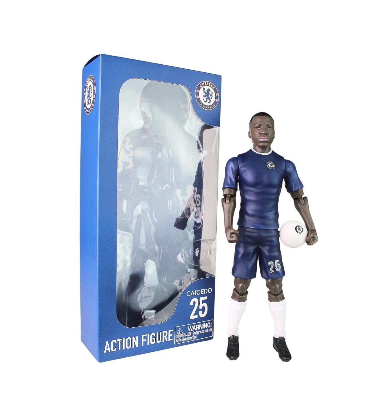 Banbo Toys Sockers Chelsea Moises Caicedo 8" Collectible Soccer Action Figure