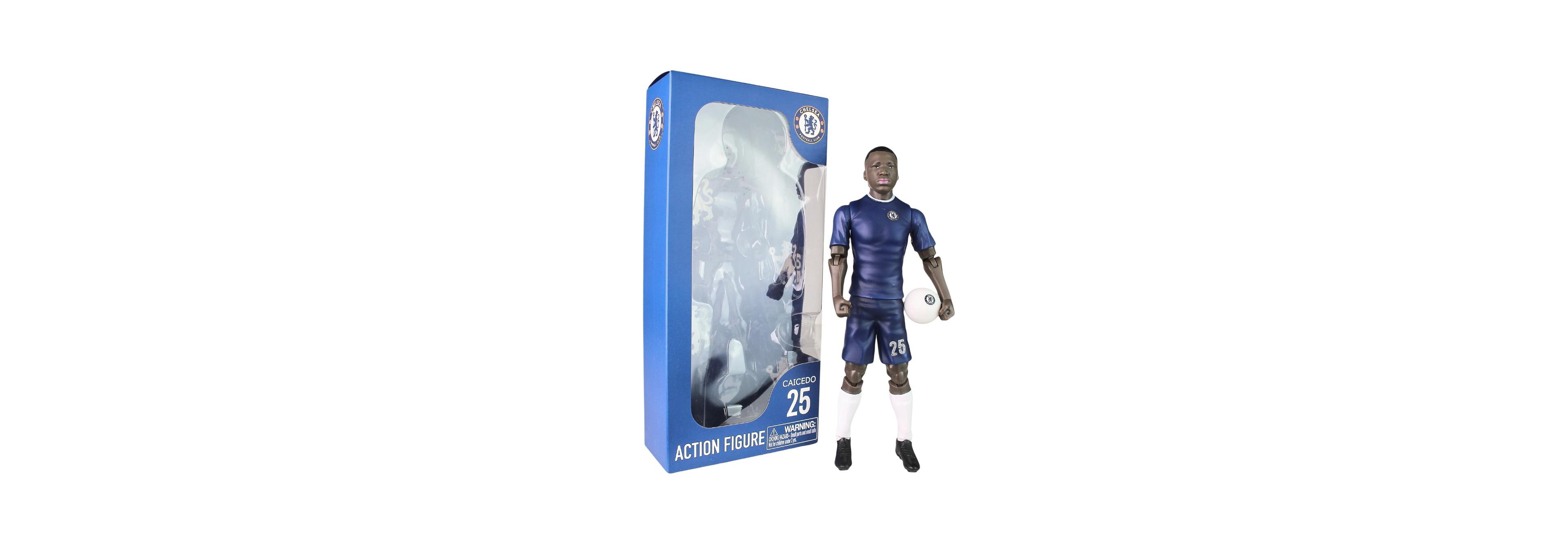 Banbo Toys Sockers Chelsea Moises Caicedo 8" Collectible Soccer Action Figure