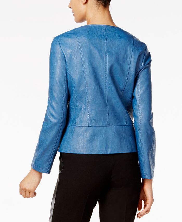 alfani faux leather jacket