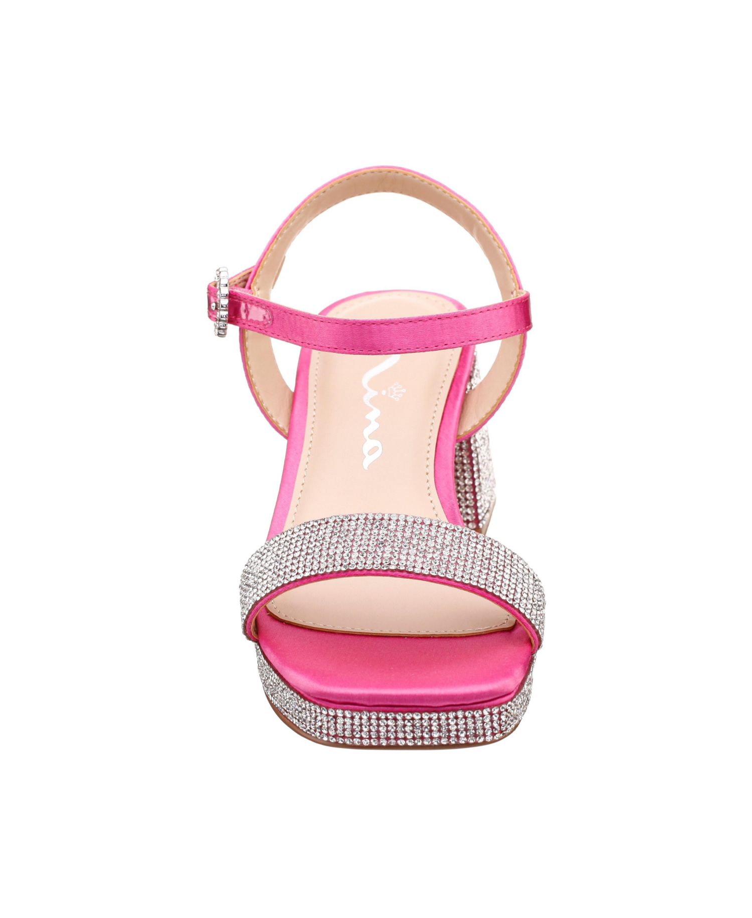 Marysol Big Girl Rhinestone Platform Dress Sandals