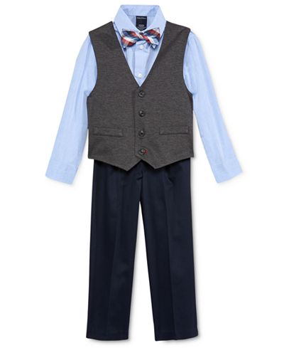 Nautica Little Boys' 3-Pc. Vest, Shirt & Pants Set