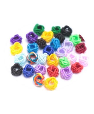100Piece Set 6mm Nylon Pineapple-Knot Loose Beads for DIY Jewelry