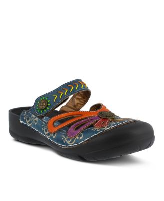 Women's Copa Backless Slip-On with Laser-Cut Detail