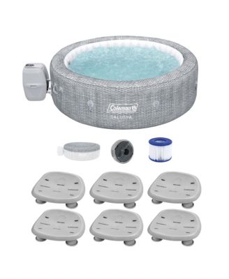 Coleman Sicily AirJet Inflatable Round Hot Tub with 6 SaluSpa Seat